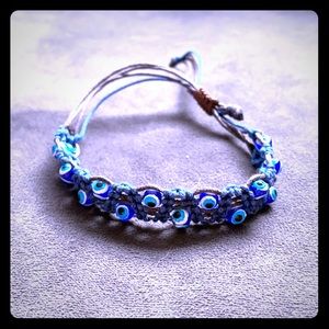 Evil eye blue handmade bracelet